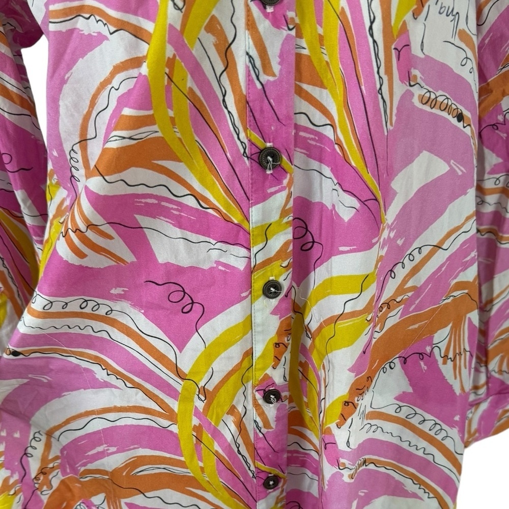 Vera for Anthropologie Spring Dress Maximalist Oversized Artsy Abstract 1990s XS - Picture 6 of 16